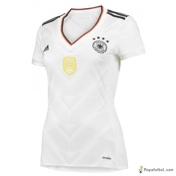 Camiseta Alemania Replica Primera Ropa Mujer 2017 Blanco